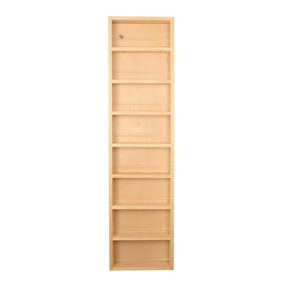 Malibu 3.5" x 11" x 55" Unfinished Wood Spice Rack: $211.54