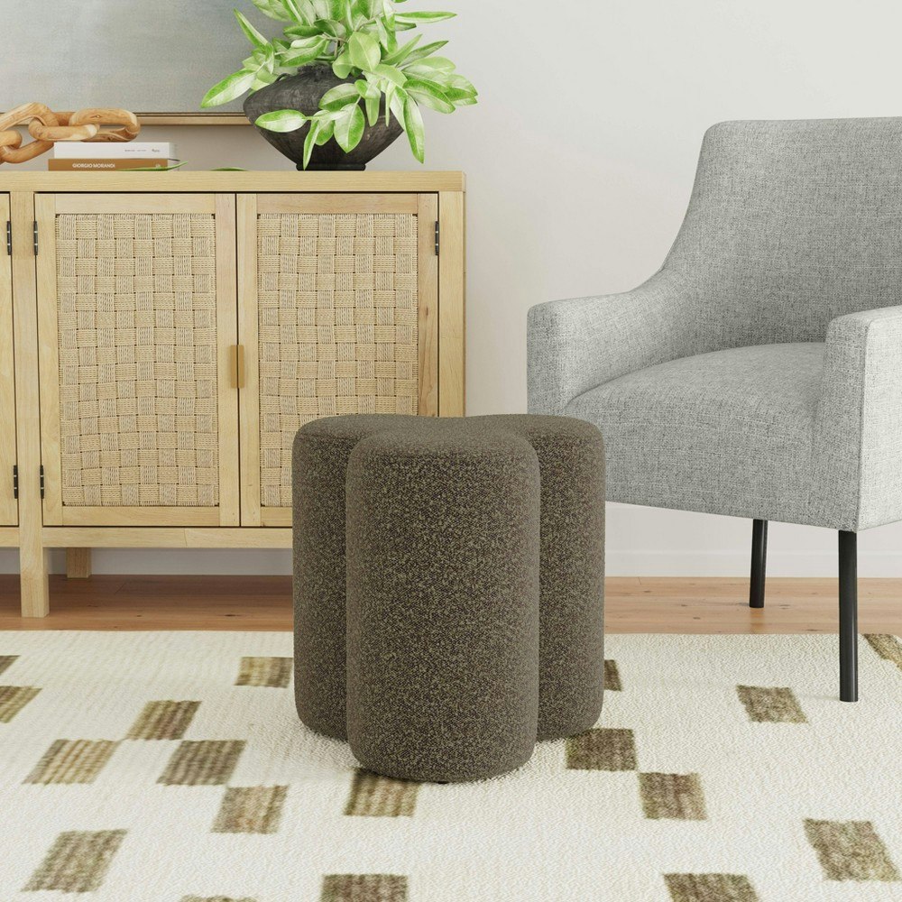 HomePop Clover Shaped Chenille Ottoman: $65.99