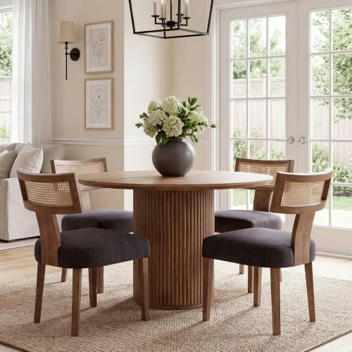 HNY Mid Century Modern Rattan Dining Chairs 4-Pack: $314.49 HNY Mid Century Modern Rattan Dining Chairs 4-Pack: $314.49