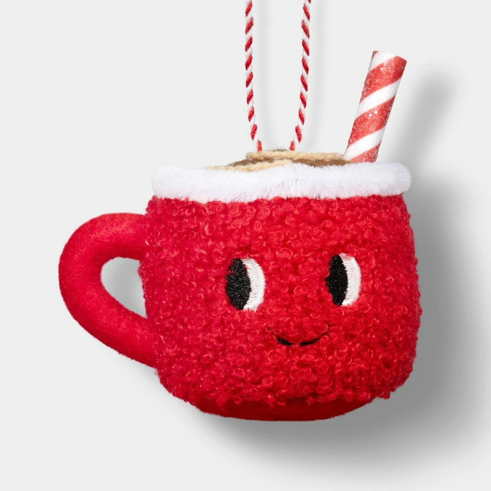 Wondershop Fabric Hot Cocoa Mug Christmas Tree Ornament: $3 Wondershop Fabric Hot Cocoa Mug Christmas Tree Ornament: $3