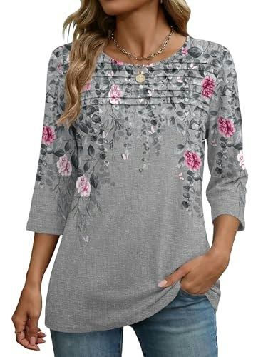 Zeagoo Women's 3/4 Sleeve Blouse: $11.98 Zeagoo Women's 3/4 Sleeve Blouse: $11.98