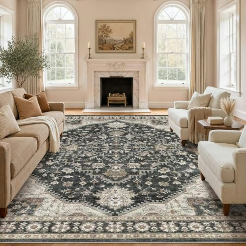 Dticon 10x14 Vintage Washable Area Rug: $144.49 Dticon 10x14 Vintage Washable Area Rug: $144.49