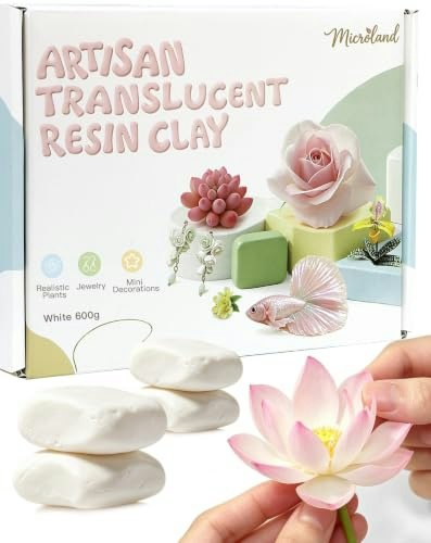 Microland 1.3-lb White Air Dry Translucent Resin Clay: $16.99