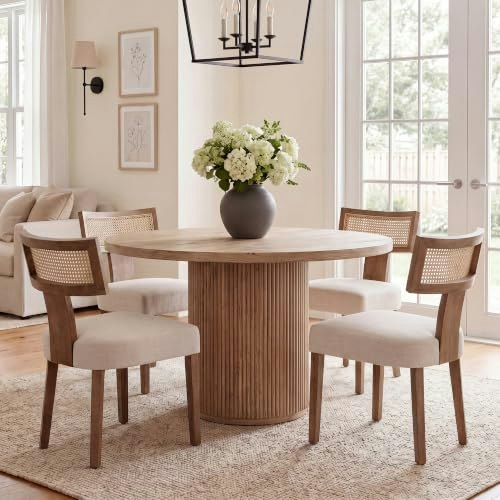 HNY Mid Century Modern Rattan Dining Chair 4-Pack: $305.90 HNY Mid Century Modern Rattan Dining Chair 4-Pack: $305.90