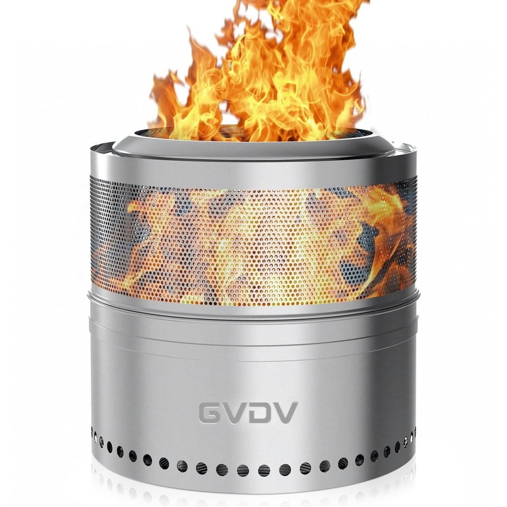 GVDV 18-inch Smokeless Collapsible Camping Fire Pit: $99.99