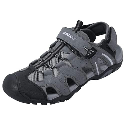 Queday Men's Closed-Toe Outdoor Hiking Sandals: $30.49 Queday Men's Closed-Toe Outdoor Hiking Sandals: $30.49