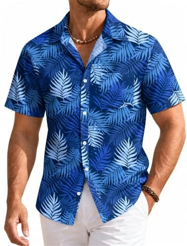 Coofandy Men's Floral Hawaiian Shirt: $18.98 Coofandy Men's Floral Hawaiian Shirt: $18.98