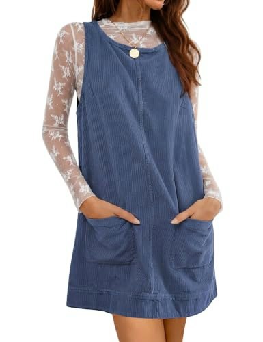 Hooever Women's Corduroy Overall Jumper Dress: $29.74 Hooever Women's Corduroy Overall Jumper Dress: $29.74