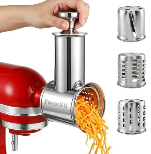 FavorKit Cheese Grater Slicer Shredder Attachment for KitchenAid Mixers: $41.99 FavorKit Cheese Grater Slicer Shredder Attachment for KitchenAid Mixers: $41.99