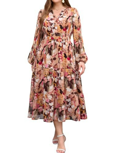 Simplee Women's Plus Size Floral Boho Maxi Dress: $35.99 Simplee Women's Plus Size Floral Boho Maxi Dress: $35.99