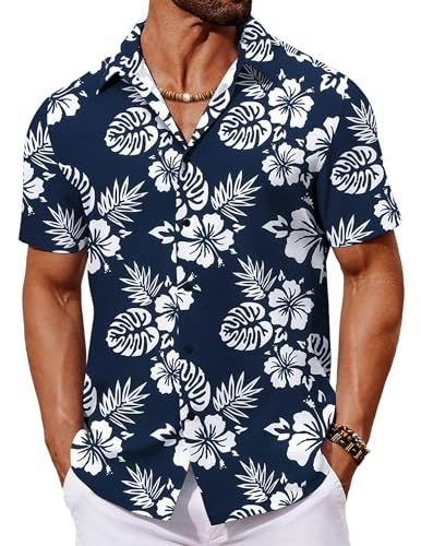 Coofandy Men's Short Sleeve Hawaiian Button Down Shirt: $14.99 Coofandy Men's Short Sleeve Hawaiian Button Down Shirt: $14.99