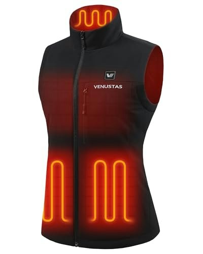Venustas Women's Heated Softshell Vest: $127.99 Venustas Women's Heated Softshell Vest: $127.99