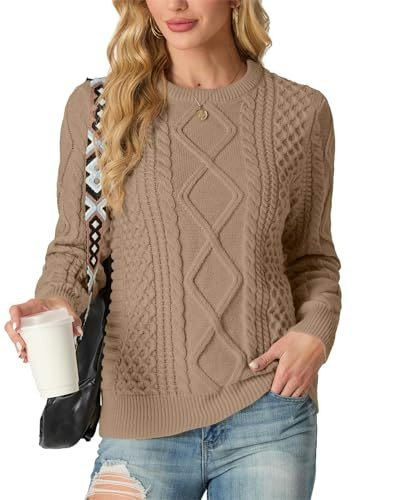 Grecerelle Women's Long Sleeve Pullover Sweater: $14.98 Grecerelle Women's Long Sleeve Pullover Sweater: $14.98