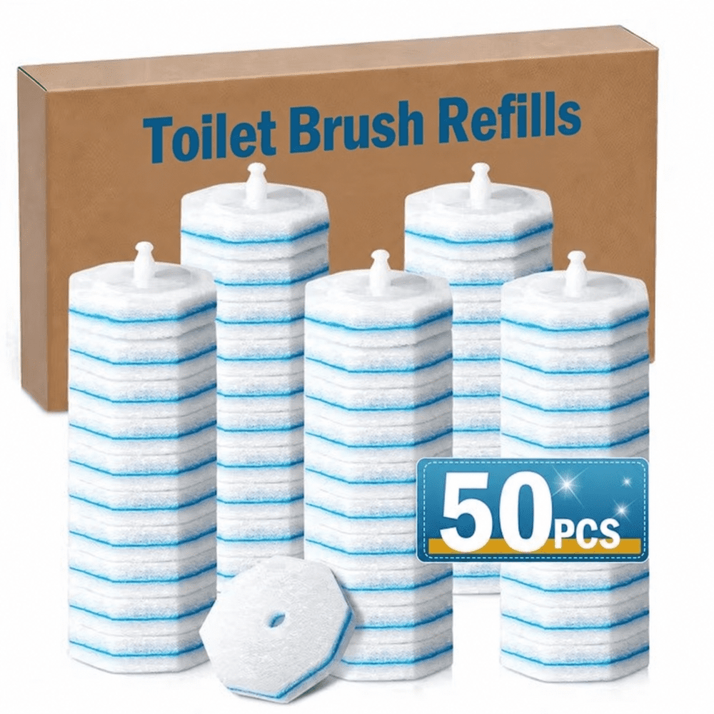 Toilet Bowl Wand Replacement Refill Heads 50-Pack: $15.99 Toilet Bowl Wand Replacement Refill Heads 50-Pack: $15.99