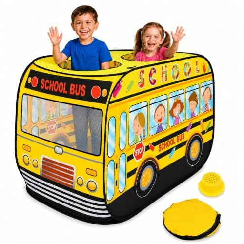 School Bus Pop-Up Play Tent: $25.49 School Bus Pop-Up Play Tent: $25.49