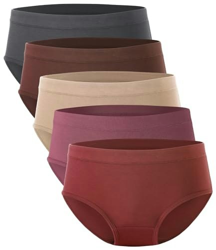 Bamboo Cool Women's Mid-Waist Briefs 5-Pack: $28.04
