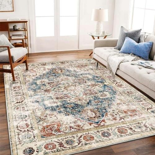 Champlant 10'x14' Washable Boho Medallion Area Rug: $160.55 Champlant 10'x14' Washable Boho Medallion Area Rug: $160.55