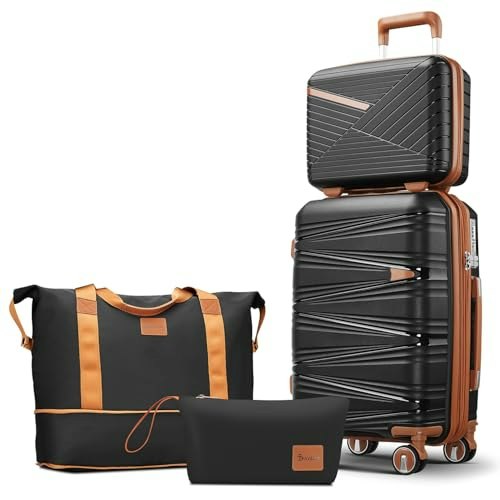 Traveleo Expandable 4-Piece Luggage Set: $73.05
