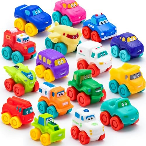Joyin Cartoon Soft Rubber Toy Car Set: $18.99 Joyin Cartoon Soft Rubber Toy Car Set: $18.99