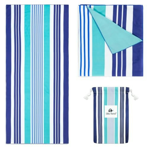 Elite Trend 78" x 35" Microfiber Beach Towel with Bag: $21.24 Elite Trend 78" x 35" Microfiber Beach Towel with Bag: $21.24