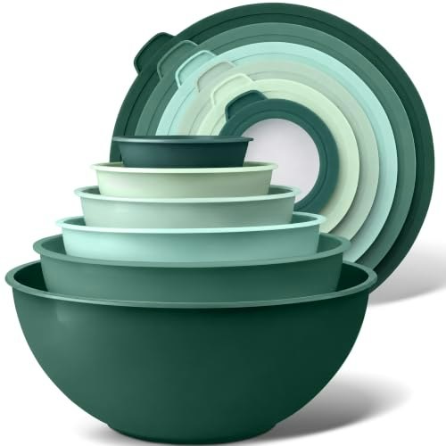 Zulay Kitchen 12-Piece Plastic Mixing Bowl Set: $29.74 Zulay Kitchen 12-Piece Plastic Mixing Bowl Set: $29.74