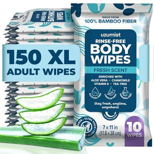 No-Rinse Bathing Wipes for Adults 150-Count: $33.89 No-Rinse Bathing Wipes for Adults 150-Count: $33.89