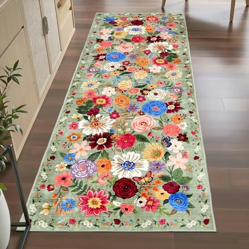 Babovid 2x6-Foot Floral Hallway Runner Rug: $15.29 Babovid 2x6-Foot Floral Hallway Runner Rug: $15.29