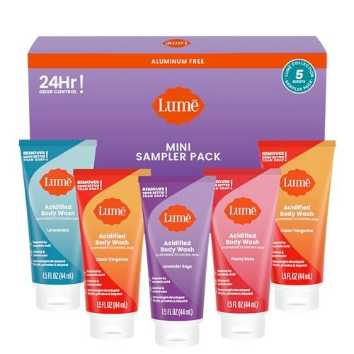 Lume Acidified Body Wash Mini Sampler 5-Pack: $25.49 Lume Acidified Body Wash Mini Sampler 5-Pack: $25.49