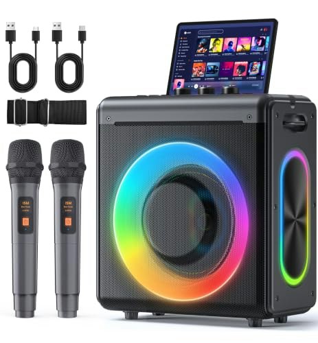 Verkb 150W Karaoke Machine with 2 Wireless Microphones: $67.99 Verkb 150W Karaoke Machine with 2 Wireless Microphones: $67.99