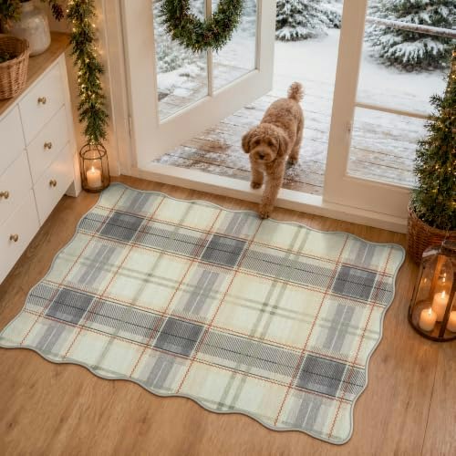 Beeiva 2x3-Foot Plaid Area Rug: $19.50 Beeiva 2x3-Foot Plaid Area Rug: $19.50