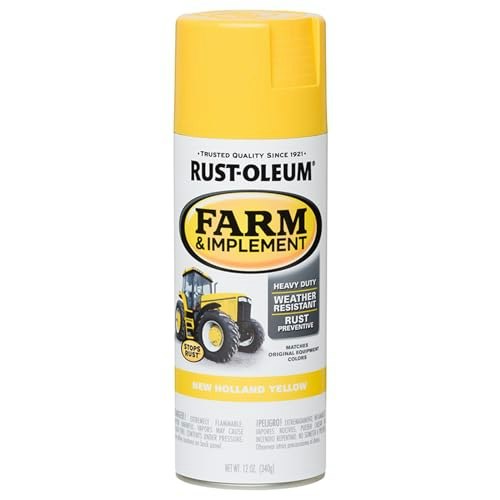 Rust-Oleum Farm & Implement New Holland Yellow Spray Paint: $8.81