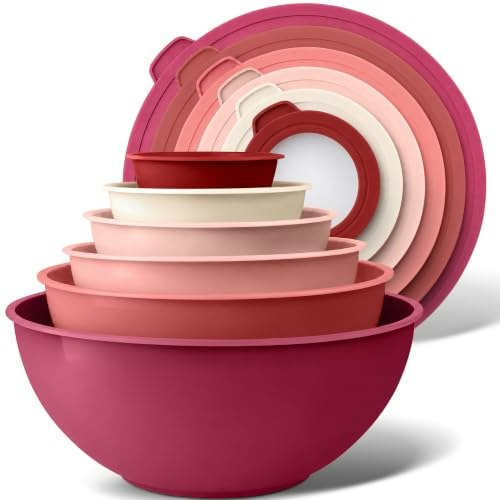 Zulay Kitchen 12-Piece Plastic Mixing Bowl and Lid Set: $25.49 Zulay Kitchen 12-Piece Plastic Mixing Bowl and Lid Set: $25.49