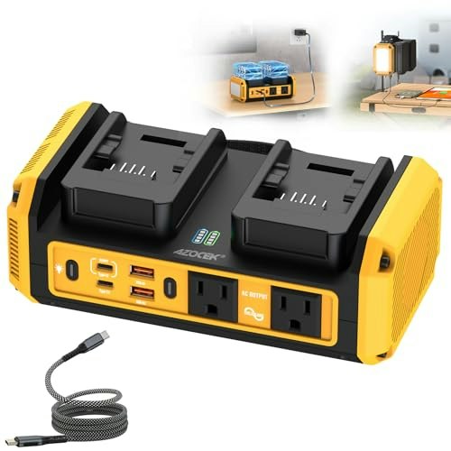 Azocek 350W Power Inverter for Dewalt 20V Battery: $71.99