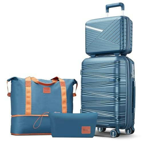 Traveleo Expandable 4-Piece Luggage Set: $73.93 Traveleo Expandable 4-Piece Luggage Set: $73.93