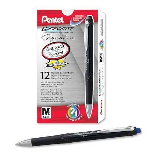 Pentel Glidewrite 1.0mm Ballpoint Pen 12-Pack: $15.85 Pentel Glidewrite 1.0mm Ballpoint Pen 12-Pack: $15.85