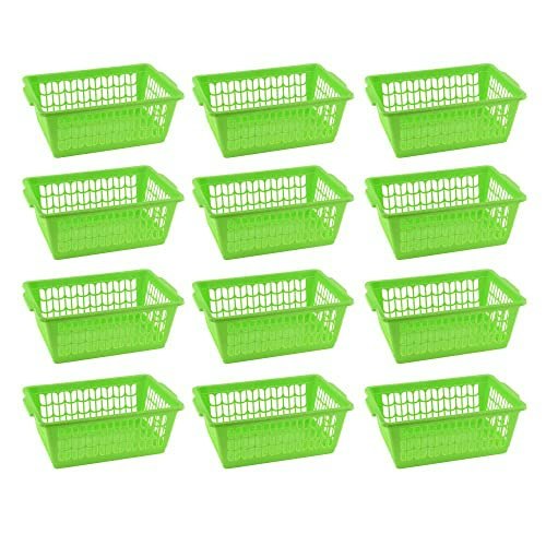 YBM Home Plastic Perforated Storage Basket 12-Pack: $20 YBM Home Plastic Perforated Storage Basket 12-Pack: $20