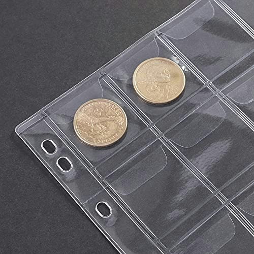 Juvale 8" x 11" Coin Collection Binder Pages 15-Pack: $9.99