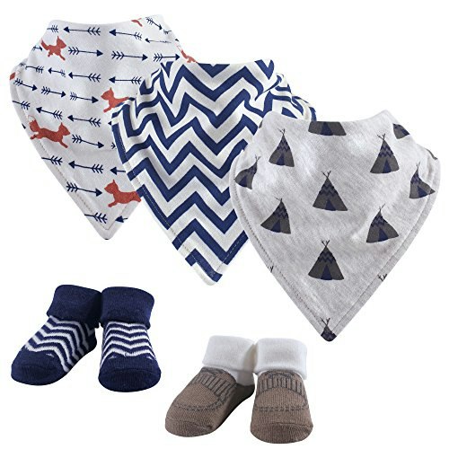 Hudson Baby Cotton Bib and Sock Set: $9.39