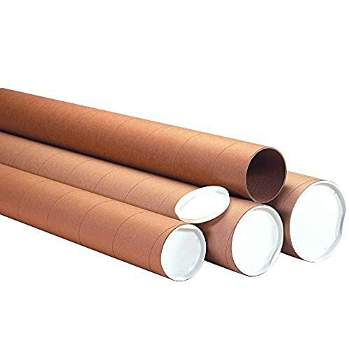 Tape Logic 4" x 30" Heavy-Duty Kraft Mailing Tubes 12-Pack: $70.48