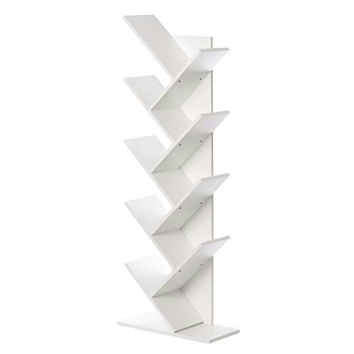 Basicwise 9-Shelf Wooden Tree Magazine and CD Bookcase: $72.92 Basicwise 9-Shelf Wooden Tree Magazine and CD Bookcase: $72.92