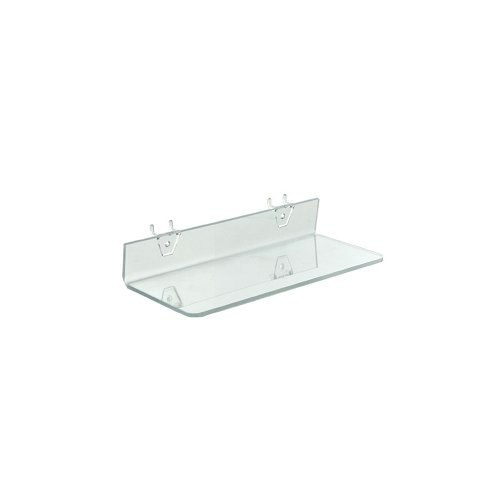 Azar Displays 13.5" x 4" Acrylic Pegboard or Slatwall Shelf 4-Pack: $34.74 Azar Displays 13.5" x 4" Acrylic Pegboard or Slatwall Shelf 4-Pack: $34.74