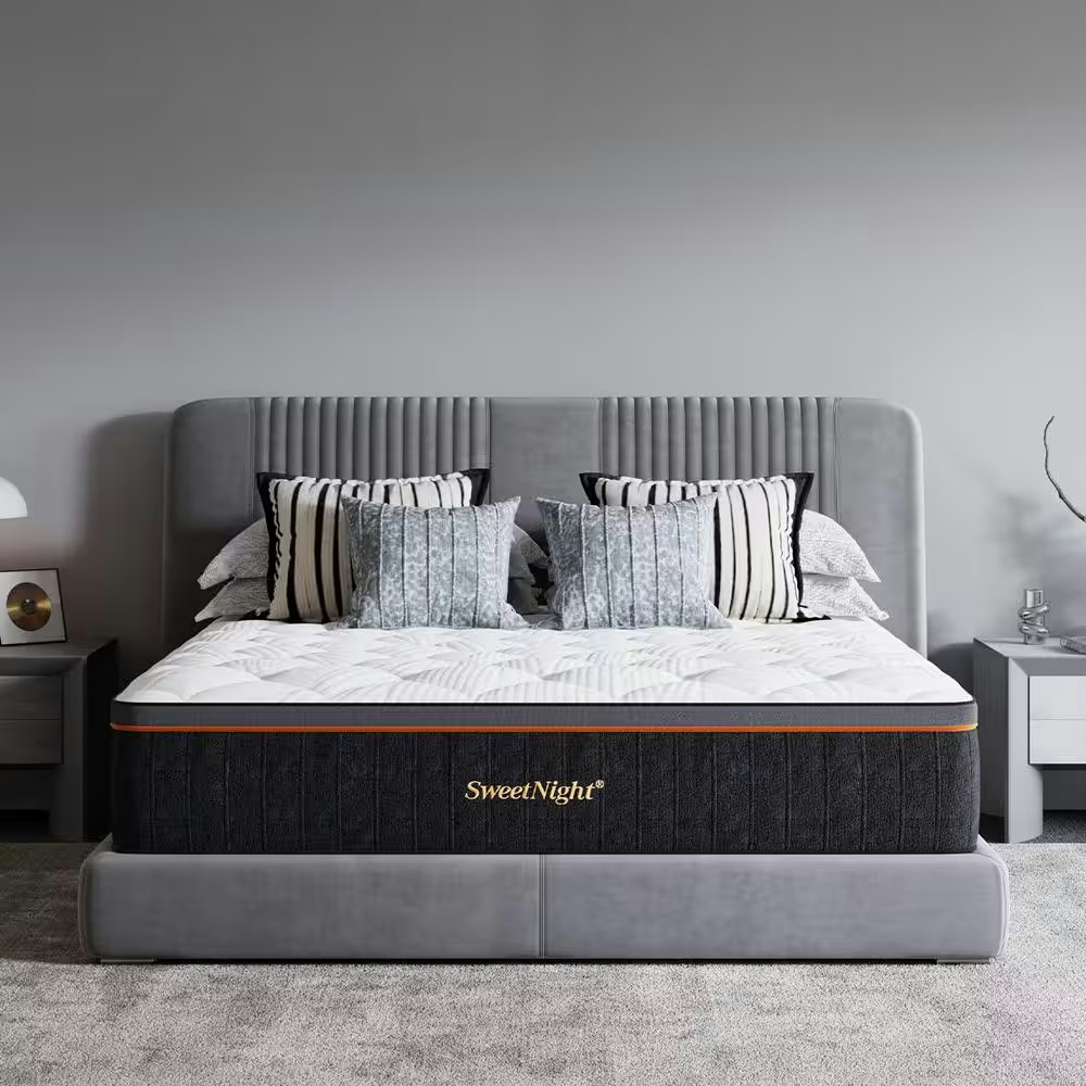 Sweetnight Cooling King Medium Hybrid Breathable 14" Bed-in-a-Box Mattress: $594