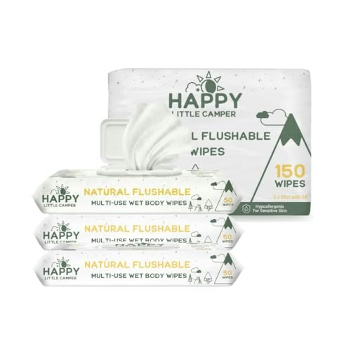 Happy Little Camper Flushable Wet Wipes 150-Count: $15.52 Happy Little Camper Flushable Wet Wipes 150-Count: $15.52