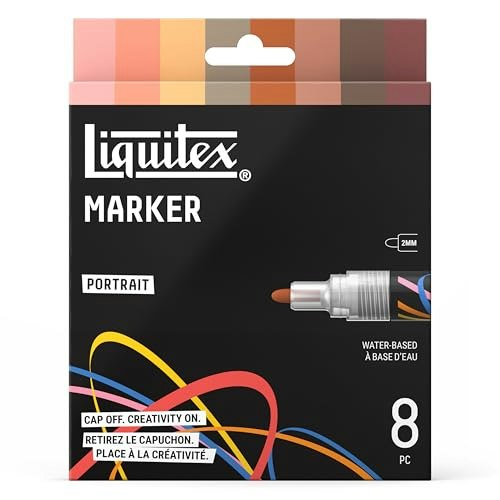 Liquitex Portrait Color Acrylic Paint Markers 8-Pack: $19.81