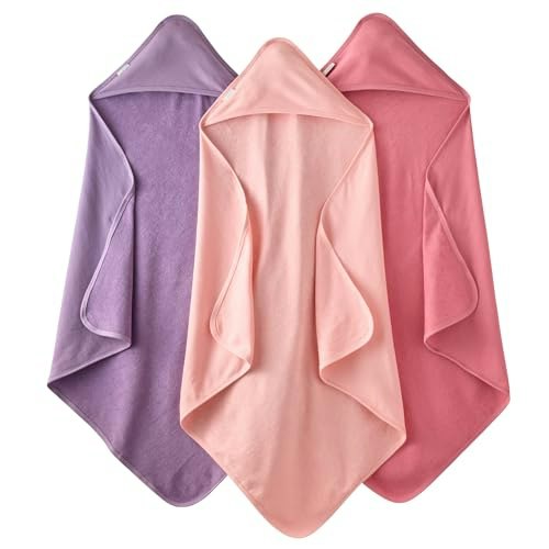 Butterblu Harper Organic Cotton Hooded Towels 3-Pack: $30.96