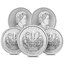 2020 2-oz. Royal Canadian Creatures of the North Series the Kraken Silver Coin Lot of 5 for $718 + free shipping