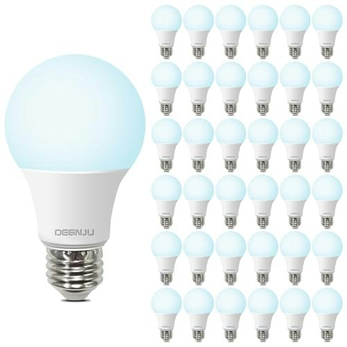 Degnju 60W Equivalent A19 Daylight LED Light Bulb 36-Pack: $29.31 Degnju 60W Equivalent A19 Daylight LED Light Bulb 36-Pack: $29.31