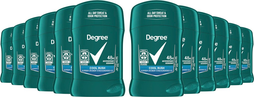 Degree Men Cool Rush Antiperspirant Deodorant 1.7-oz. 12-Pack: $18 via Sub. & Save Degree Men Cool Rush Antiperspirant Deodorant 1.7-oz. 12-Pack: $18 via Sub. & Save