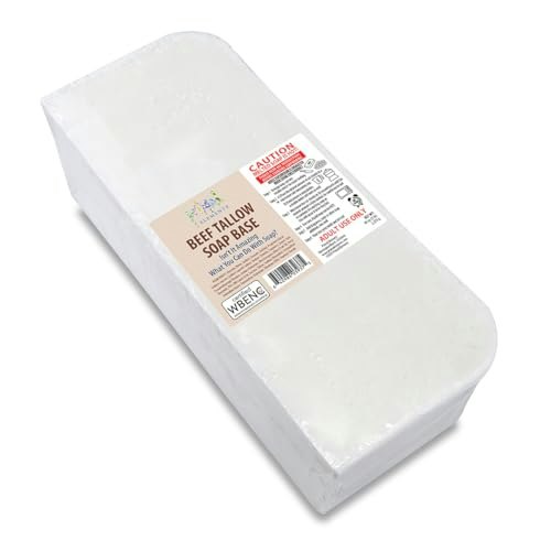 Primal Elements Beef Tallow Melt and Pour Soap Base 5-Pound Block: $22.81