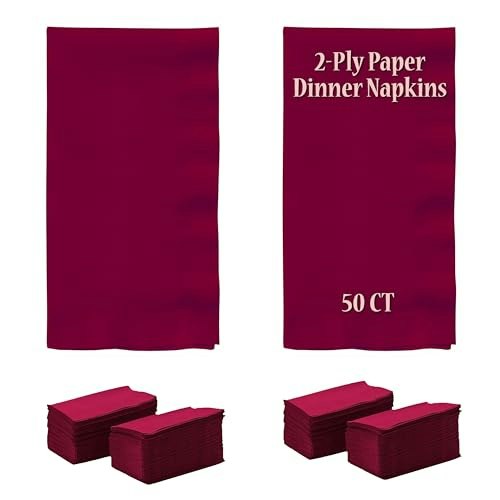 Perfectware 2-Ply Burgundy Paper Dinner Napkins 50-Pack: $9.37 Perfectware 2-Ply Burgundy Paper Dinner Napkins 50-Pack: $9.37